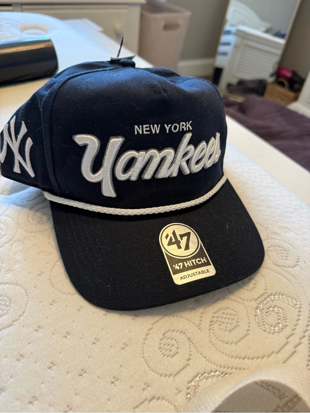 '47 New York Yankees Navy and White Rope Cap